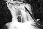 Black & White Little Multnomah Falls preview