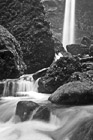 Black & White Elowah Falls & Rocks preview