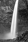 Black & White Elowah Falls Close Up preview