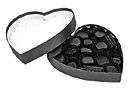 Black & White Chocolates in Heart Shaped Box preview