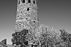 Black & White Watch Tower at Desert View preview