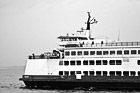 Black & White Ferry Boat Close Up preview