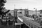 Black & White Lopez Island Ferry Dock preview