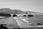 Black & White Pacific Ocean at Cannon Beach preview
