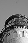 Black & White North Head Lighthouse & Moon preview