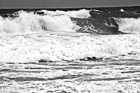 Black & White Kauai Waves at  Kealia Beach preview