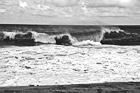 Black & White Crashing Waves in Kauai preview