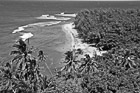 Black & White Ha'ena Beach View on Kalalua Trail preview