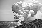 Black & White Lava Steam from Ocean preview