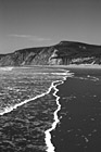 Black & White Kehoe Beach Wave Lines preview