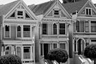 Black & White 3 Homes of Postcard Row (Alamo Square) preview