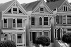 Black & White 3 Homes of Postcard Row (Alamo Square) preview