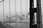 Black & White San Francisco View Through Golden Gate Bridge preview