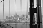Black & White San Francisco View Through Golden Gate Bridge preview