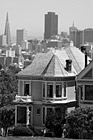 Black & White San Francisco Victorian House at Alamo Square preview