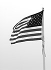 Black & White U.S. American Flag & Clouds preview