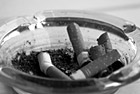 Black & White Cigarettes in Ashtray preview