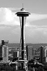 Black & White Seattle Space Needle, Washington preview