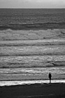 Black & White Seaside, Oregon Waves & Sunset preview