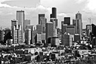 Black & White Downtown Seattle, Washington Buildings preview