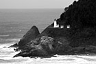 Black & White Heceta Head Lighthouse preview