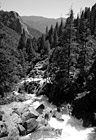 Black & White Lower Cascade Falls, Yosemite preview