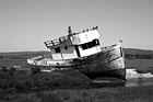 Black & White Boat at Point Reyes preview
