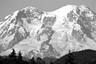 Black & White Close Up of Mt. Rainier preview