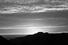 Black & White Sunset Over Hill at San Francisco preview