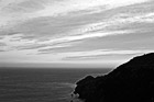 Black & White Pacific Ocean California Sunset preview