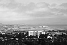 Black & White San Francisco Airport from Hill preview