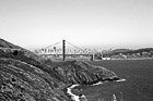 Black & White Golden Gate Bridge from Along Coast preview
