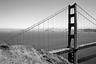Black & White Golden Gate Bridge from Battery Spencer preview