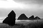 Black & White Oregon Coast Big Rocks preview