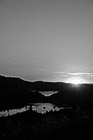 Black & White Sunset Behind Don Pedro Lake preview