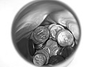 Black & White Coins in a Cup preview