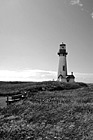 Black & White Bench & Yaquina Head Lighthouse preview