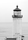 Black & White North Head Lighthouse Close Up preview