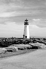 Black & White Santa Cruz Lighthouse Up Close preview