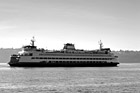 Black & White Seattle Ferry Boat preview