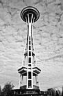 Black & White Front of Seattle Space Needle preview