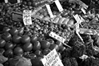 Black & White Vegetable Stand at Pike Place preview