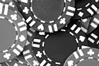 Black & White Close up of Poker Chips preview