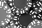 Black & White Close up of Poker Chips preview