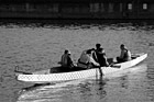 Black & White Canoeing in Lake Union, Seattle preview