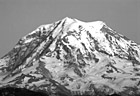 Black & White North Side of Mt. Rainier Close Up preview