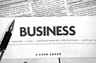 Black & White Business Section of Newspaper preview