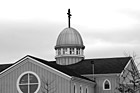 Black & White Tip of a Church Building preview