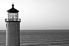 Black & White North Head Lighthouse & Ocean preview