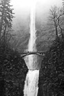 Black & White Multnomah Falls preview